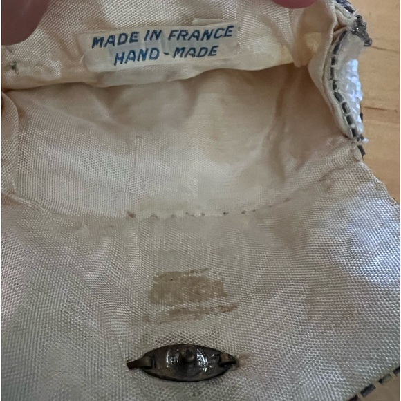 Art Deco Micro Beads Clutch Hand Made in France Vintage 1920s - Picture 3 of 6